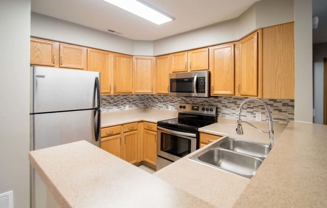 One and two-bedroom apartment homes at Northridge Apartments in Gretna, NE. Remodeled units available