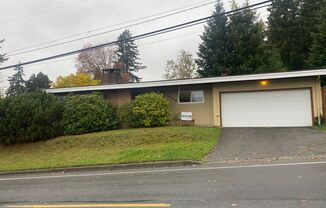 Downtown Bothell Rambler Coming Soon! Lawncare Included! Huge fenced yard!