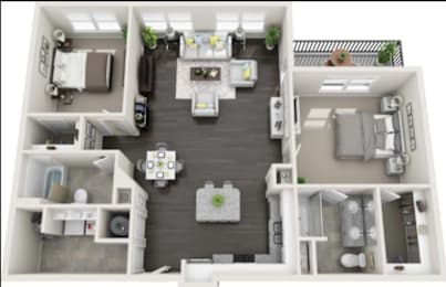 2 beds, 2 baths, 1,417 sqft, $3,451