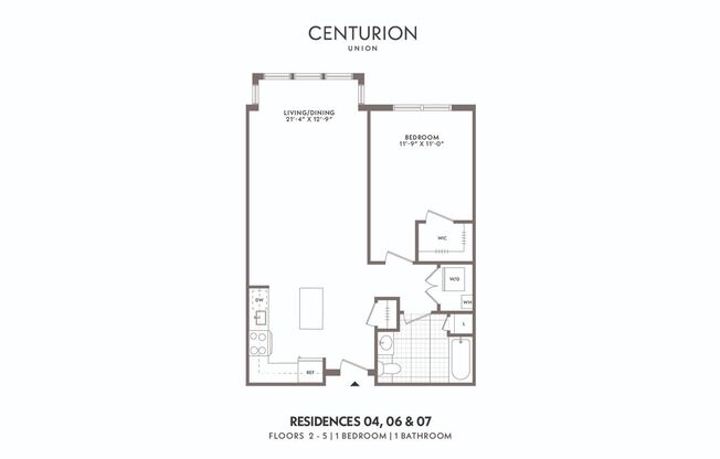 1 bed, 1 bath, 742 sqft, $2,450, Unit Residence 304