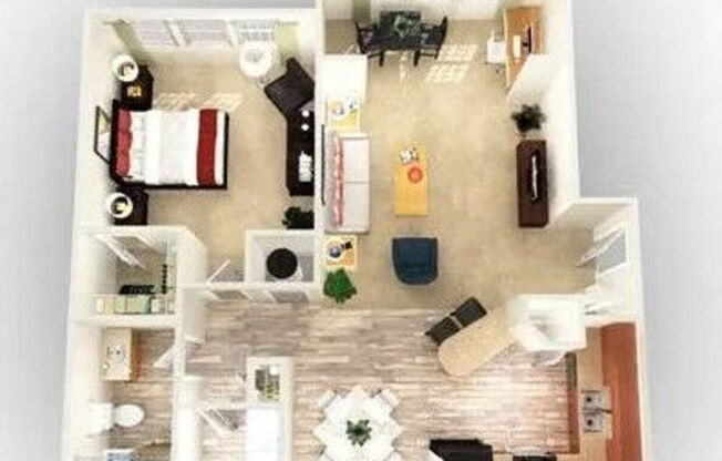 1 bed, 1 bath, 840 sqft, $1,439