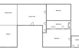 2 beds, 2 baths, 1,040 sqft, $1,645
