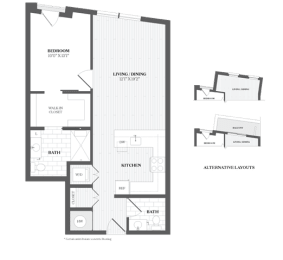 1 bed, 1.5 baths, 825 sqft, $3,273
