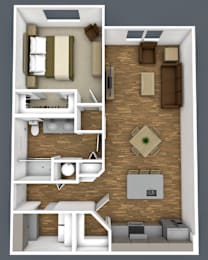1 bed, 1 bath, 773 sqft, $1,695