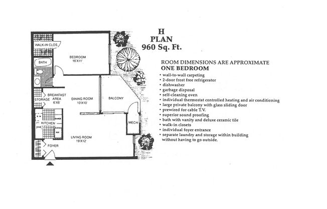 1 bed, 1 bath, 960 sqft, $1,720, Unit 018A
