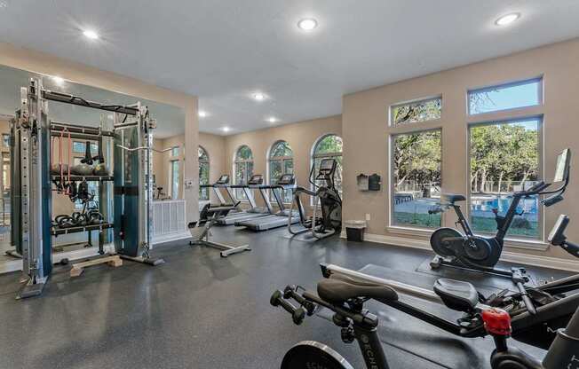 Large Fitness Center at Bridge at Heritage Woods, Austin, Texas