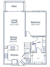 1 bed, 1 bath, 849 sqft, $1,690