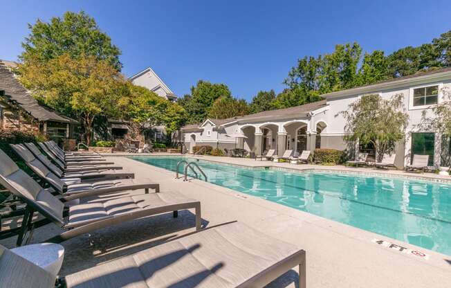 Pool And Sundecks at Deerfield Village, Alpharetta