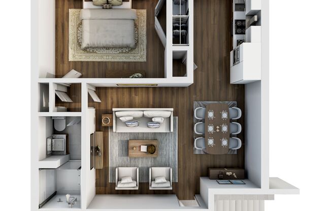 1 bed, 1 bath, 745 sqft, $800, Unit 2202 F