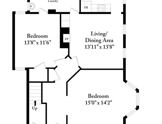 2 beds, 1 bath, 750 sqft, $3,500, Unit 1