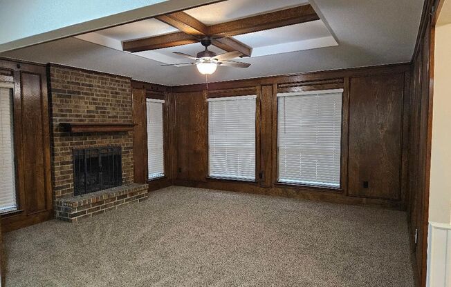 Three bedroom and two bathroom nicely remodeled with new flooring. Large wood fenced backyard