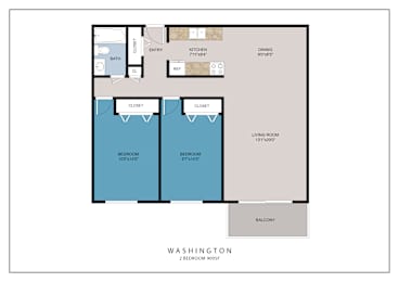 2 beds, 1 bath, 900 sqft, $1,305