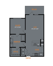 1 bed, 1 bath, 770 sqft, $1,404