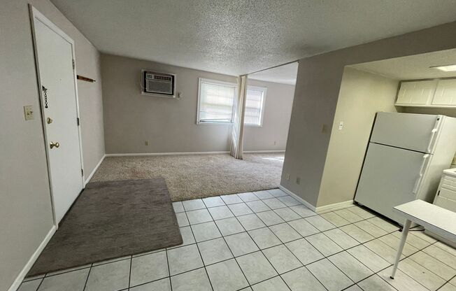 Studio apartment 1/2 block from campus. Available Aug 1st!