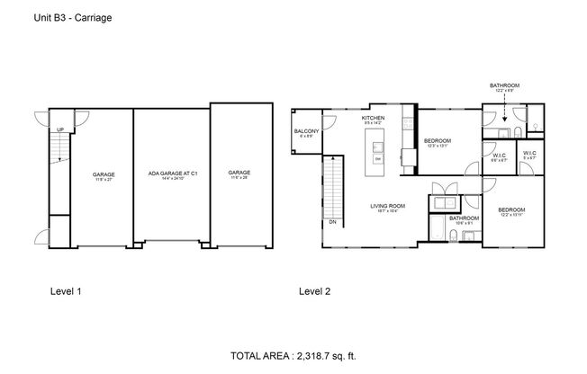 2 beds, 2 baths, 1,170 sqft, $2,162