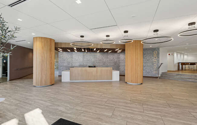 Reception Area at Stratford at Southern Towers, Virginia