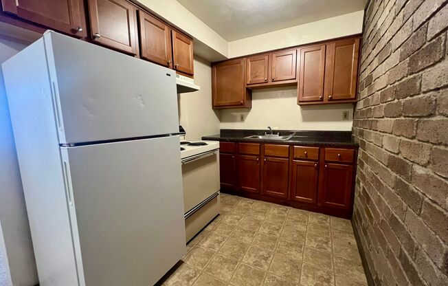 Amazing 1 Bedroom with Beautiful Exposed Brick! Off-Street Parking & Laundry Included!