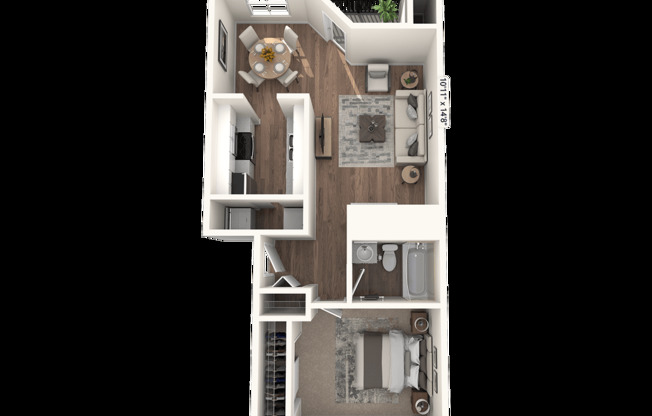 1 bed, 1 bath, 674 sqft, $1,720
