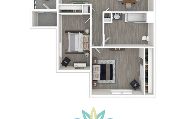 2 beds, 1 bath, 834 sqft, $931