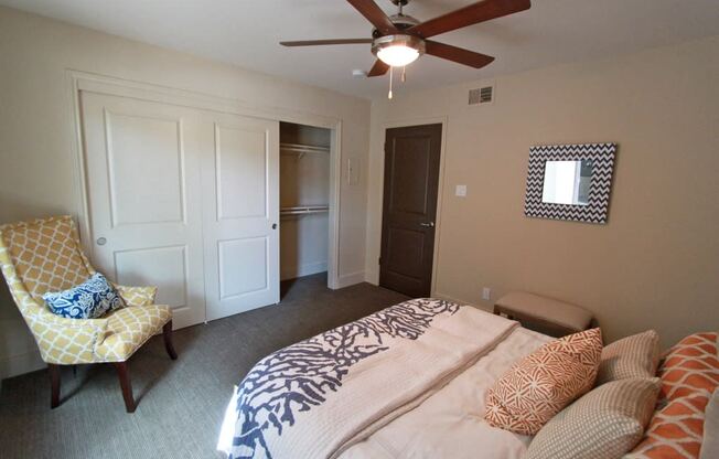 Bedroom With Closet at The Collection Lady Bird Lake, Texas, 78741