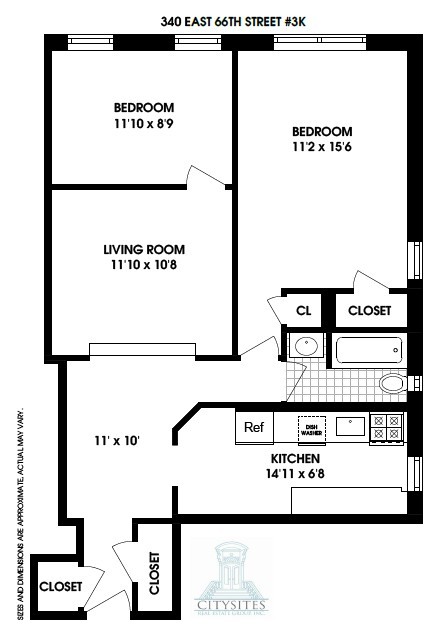 1 bed, 1 bath, $4,795, Unit 3K