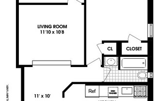 1 bed, 1 bath, $4,795, Unit 3K