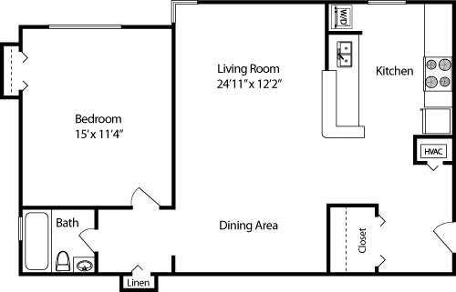 1 bed, 1 bath, 812 sqft, $2,147, Unit 306