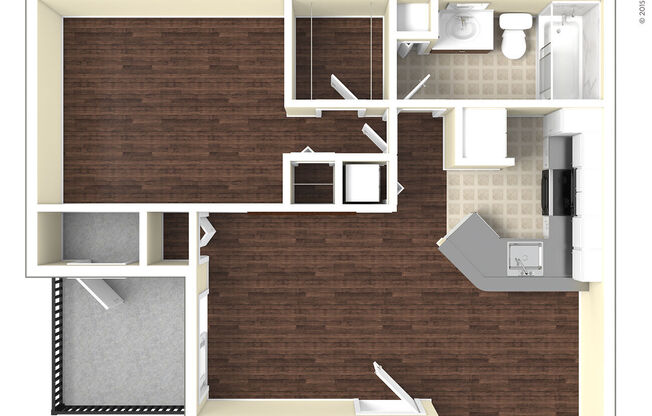 1 bed, 1 bath, 650 sqft, $811