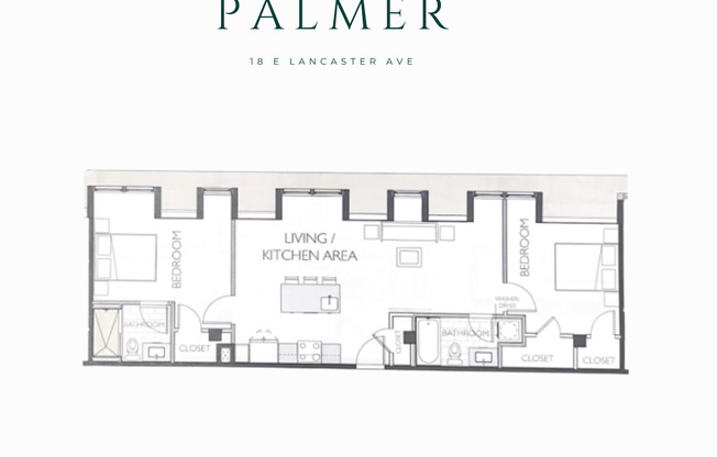 2 beds, 2 baths, 975 sqft, $2,297, Unit PH-17