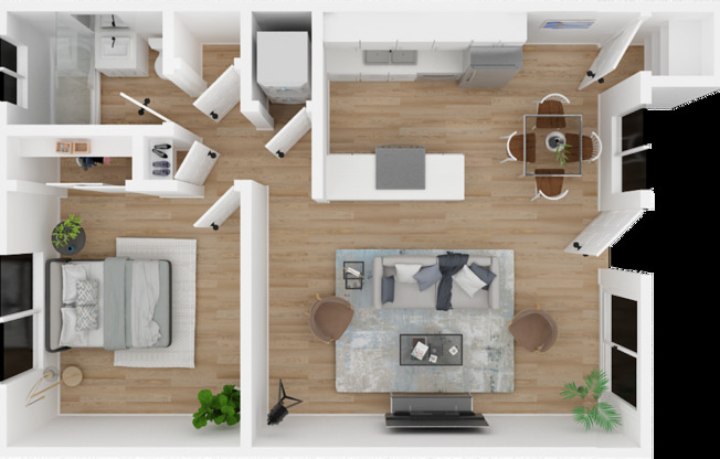 1 bed, 1 bath, 575 sqft, $1,670