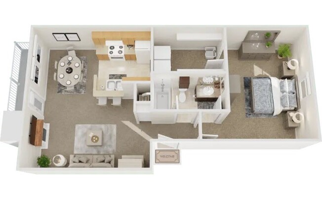 1 bed, 1 bath, 683 sqft, $1,130