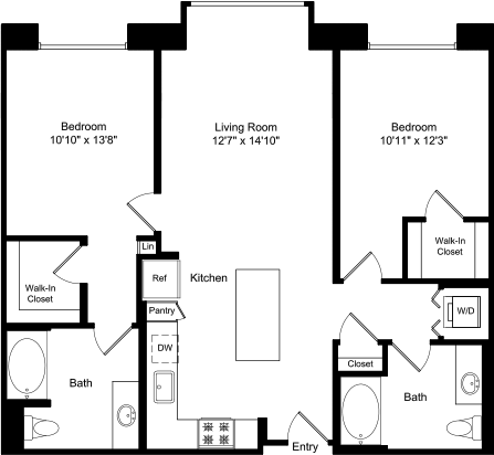 3 beds, 2 baths, 1,312 sqft, $5,205, Unit 3223