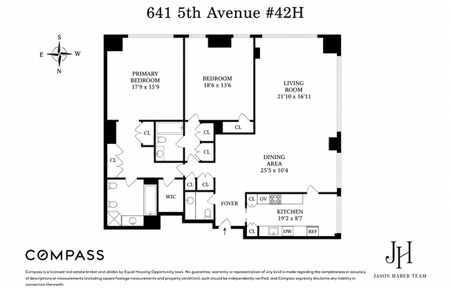 2 beds, 2.5 baths, 2,000 sqft, $19,500, Unit 42H