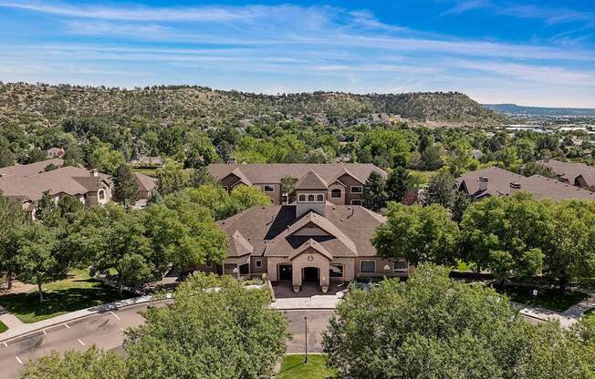 Aeriel view of Grand Centennial Apartments