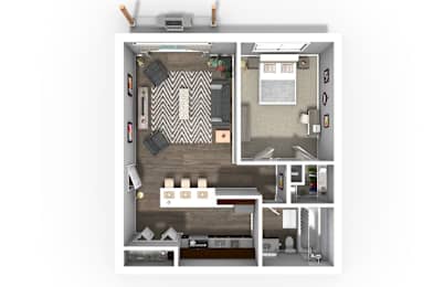 1 bed, 1 bath, 650 sqft, $1,714