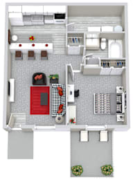 1 bed, 1 bath, 576 sqft, $1,238