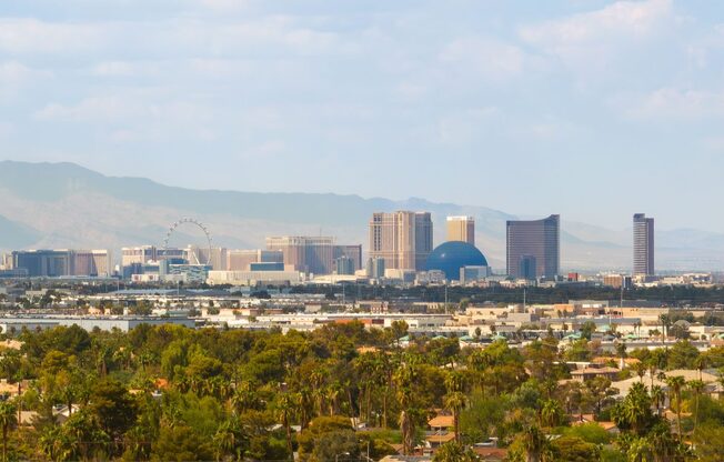 the skyline of the city