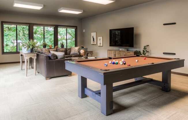 Game Room with Pool Table