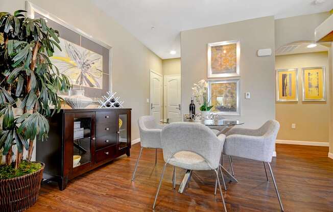 Dining room at Tavera Apartments