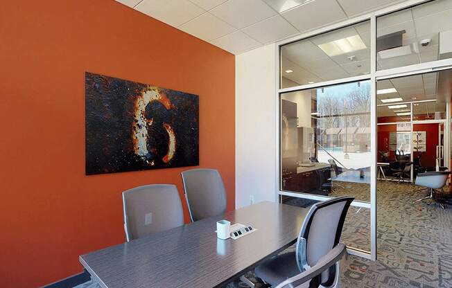 Business Center with Work Stations at Trillium Apartments, Fairfax