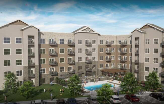 Drone View Of Property at Winfield Station Apartments, J Street Property Services, Illinois, 60190