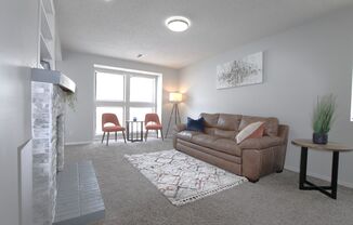 Kitchen island, fireplace, balcony and more!  Schedule a tour today!