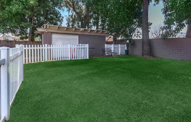 a large lawn in front of a house