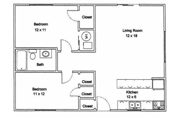 2 beds, 1 bath, 950 sqft, $1,595, Unit 3024-4