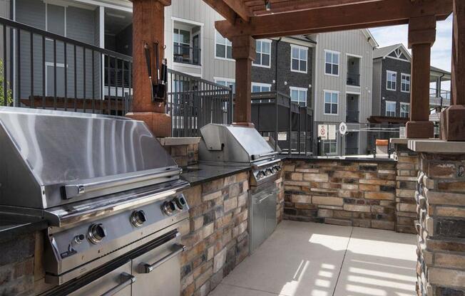 Community Grill Stations at Watermark at Harvest Junction, Colorado, 80501