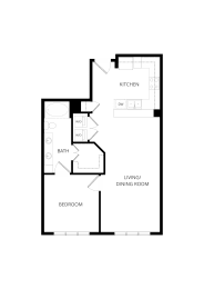 1 bed, 1 bath, 784 sqft, $1,585