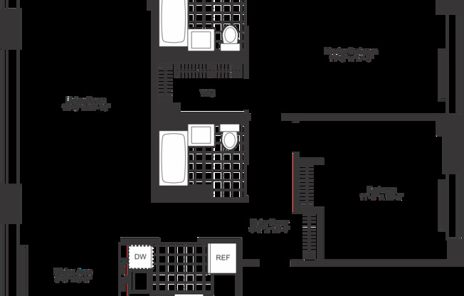 2 beds, 2 baths, $8,325, Unit 12T