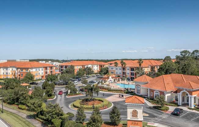 Arial view of Rapallo Apartments in Kissimmee, Florida