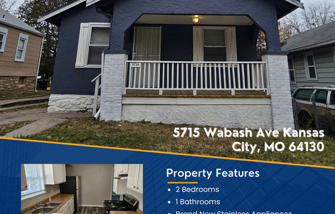 5715 Wabash Ave | 2BD 1 BA | 1018 SQFT