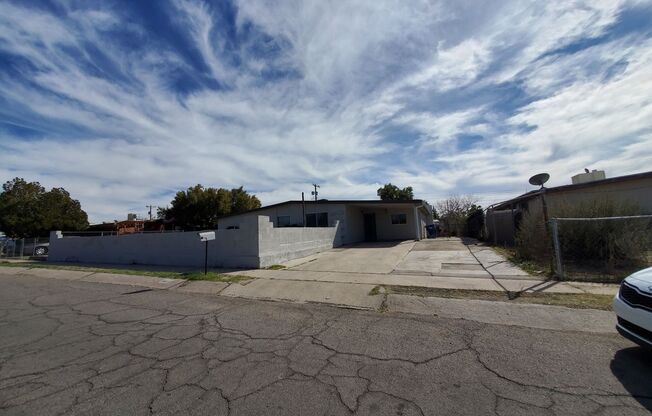 4 bedrooms and 2 bathrooms with A/C.